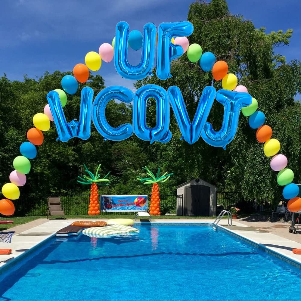 TONIFUL 40-Inch Blue Letter Balloon | Giant Alphabet Foil Mylar for Parties