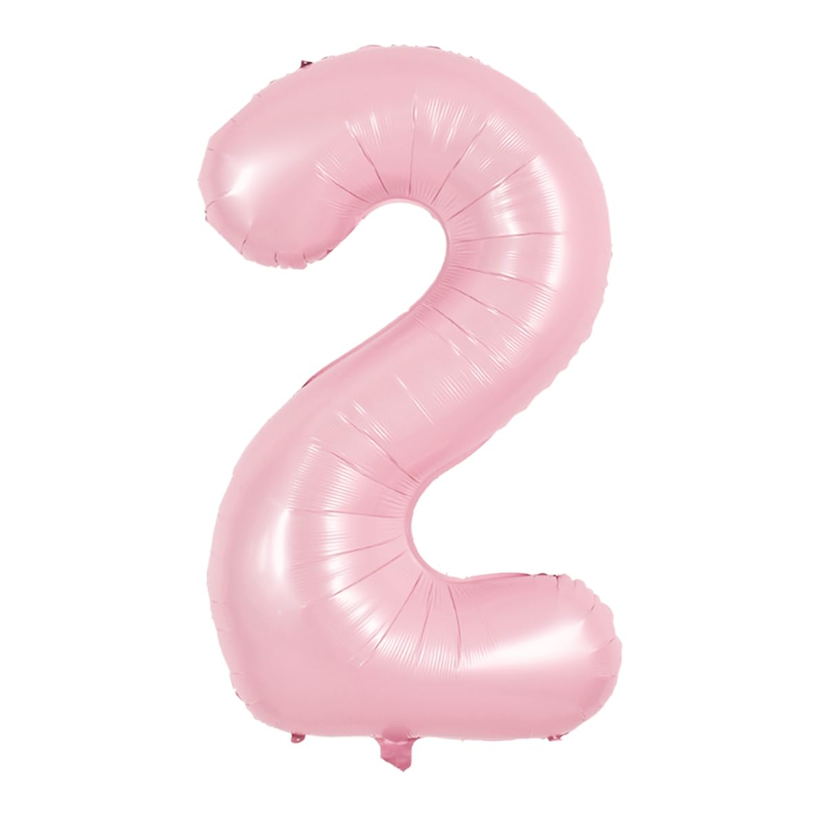 TONIFUL 40-Inch Pastel Pink Number 2 Balloon – Big Pink Digit for Parties