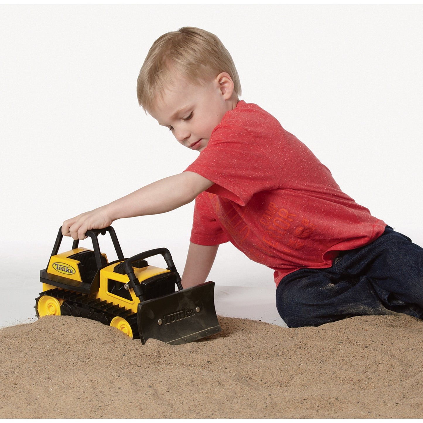 Tonka Steel Bulldozer Vehicle, Yellow - Moveable Blade & Lifetime Guarantee