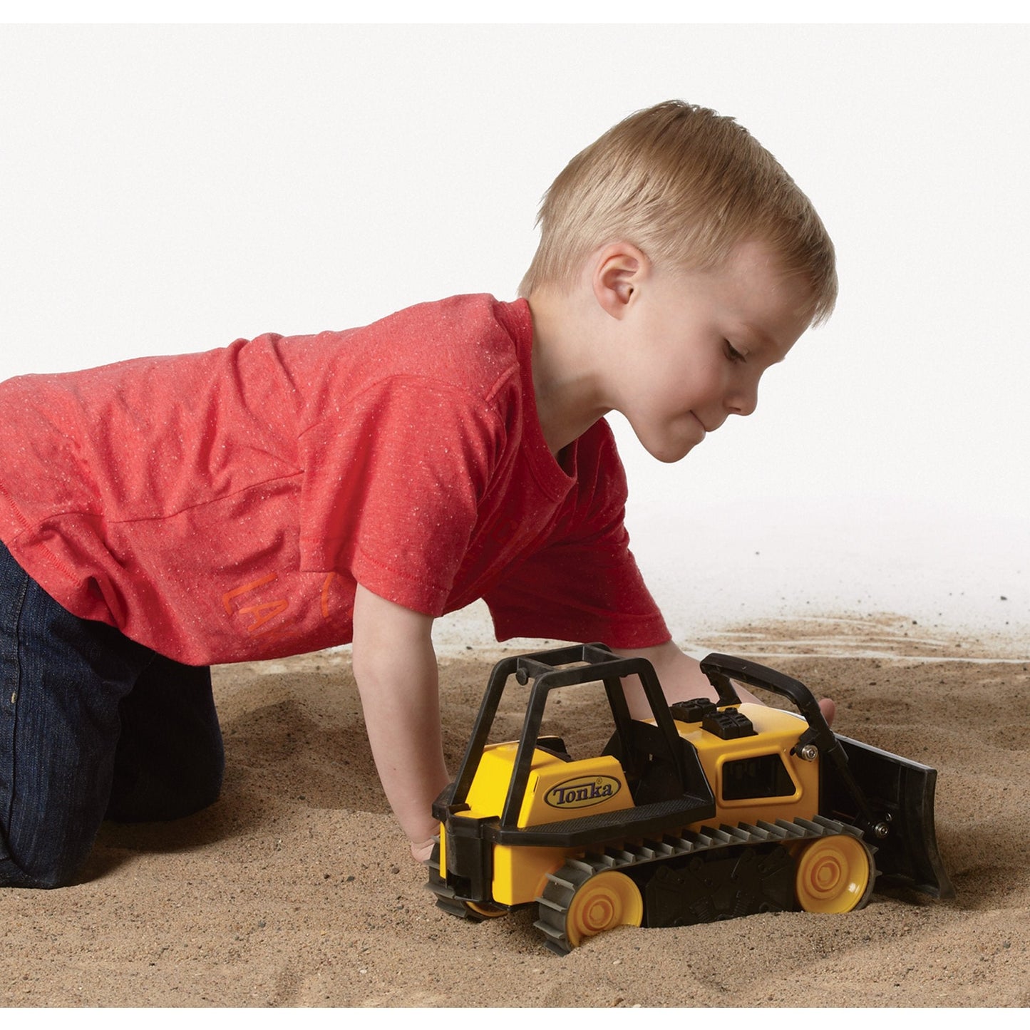 Tonka Steel Bulldozer Vehicle, Yellow - Moveable Blade & Lifetime Guarantee