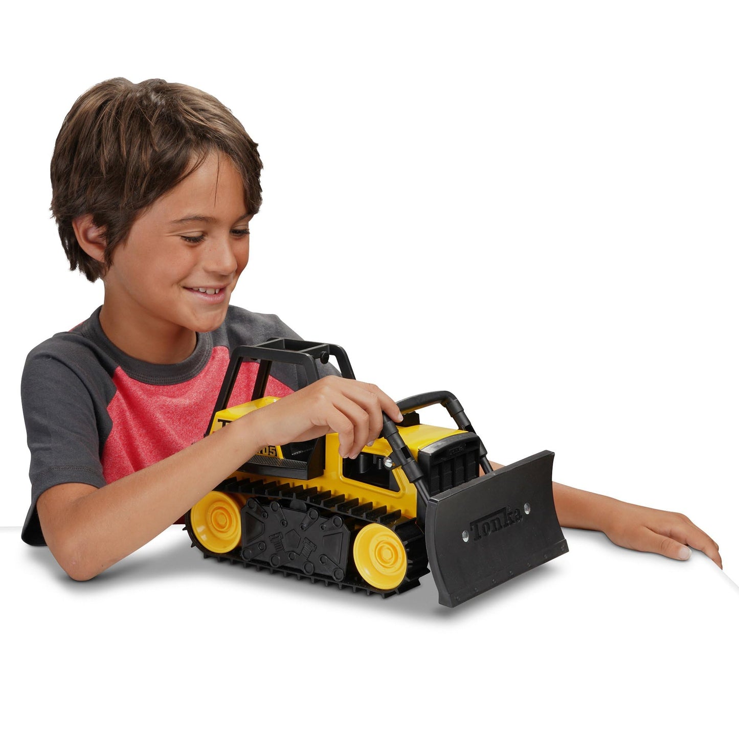 Tonka Steel Bulldozer Vehicle, Yellow - Moveable Blade & Lifetime Guarantee