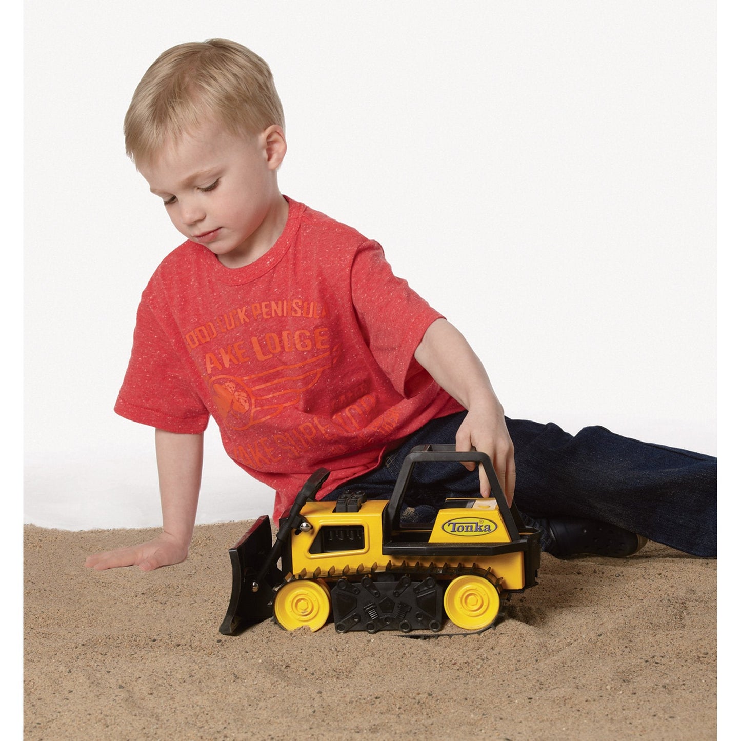 Tonka Steel Bulldozer Vehicle, Yellow - Moveable Blade & Lifetime Guarantee