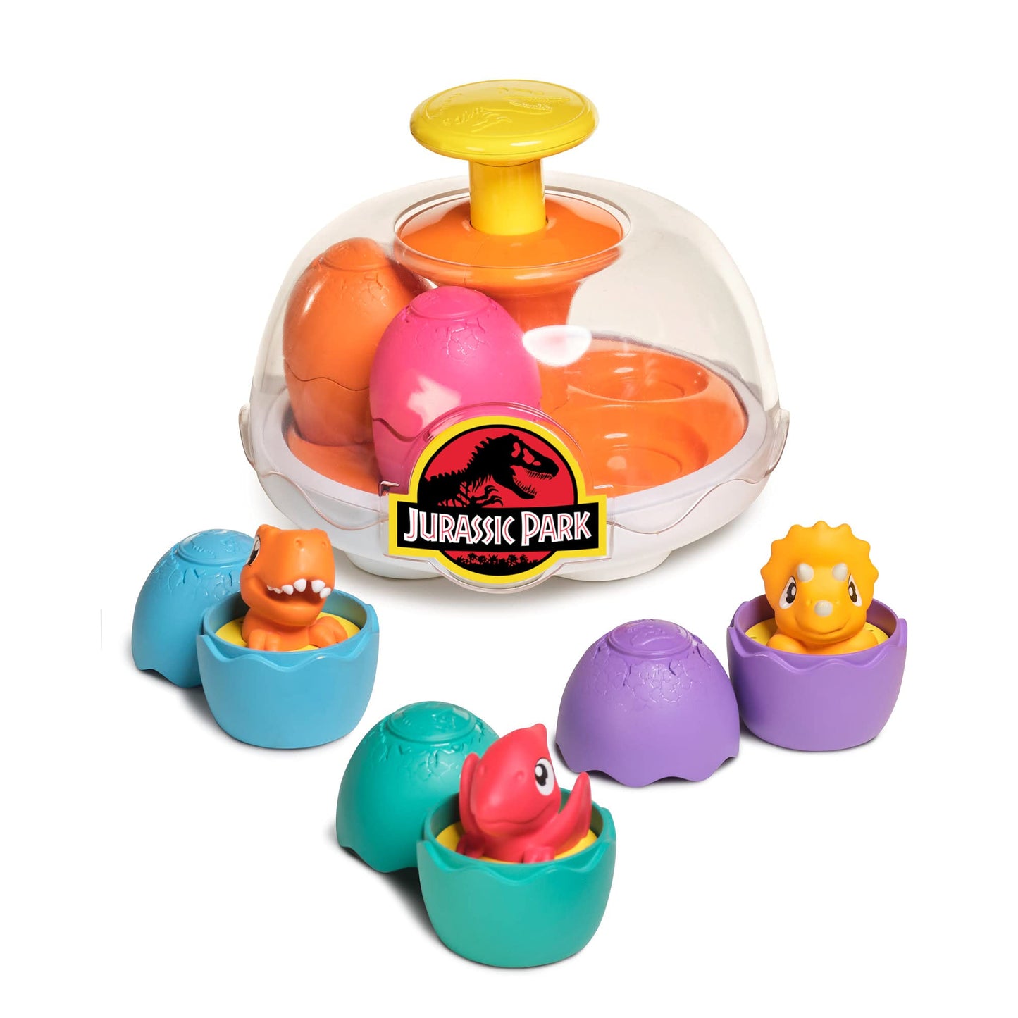 Toomies Jurassic World Spin & Hatch Dino Eggs – Developmental Dinosaur Toys 12m+