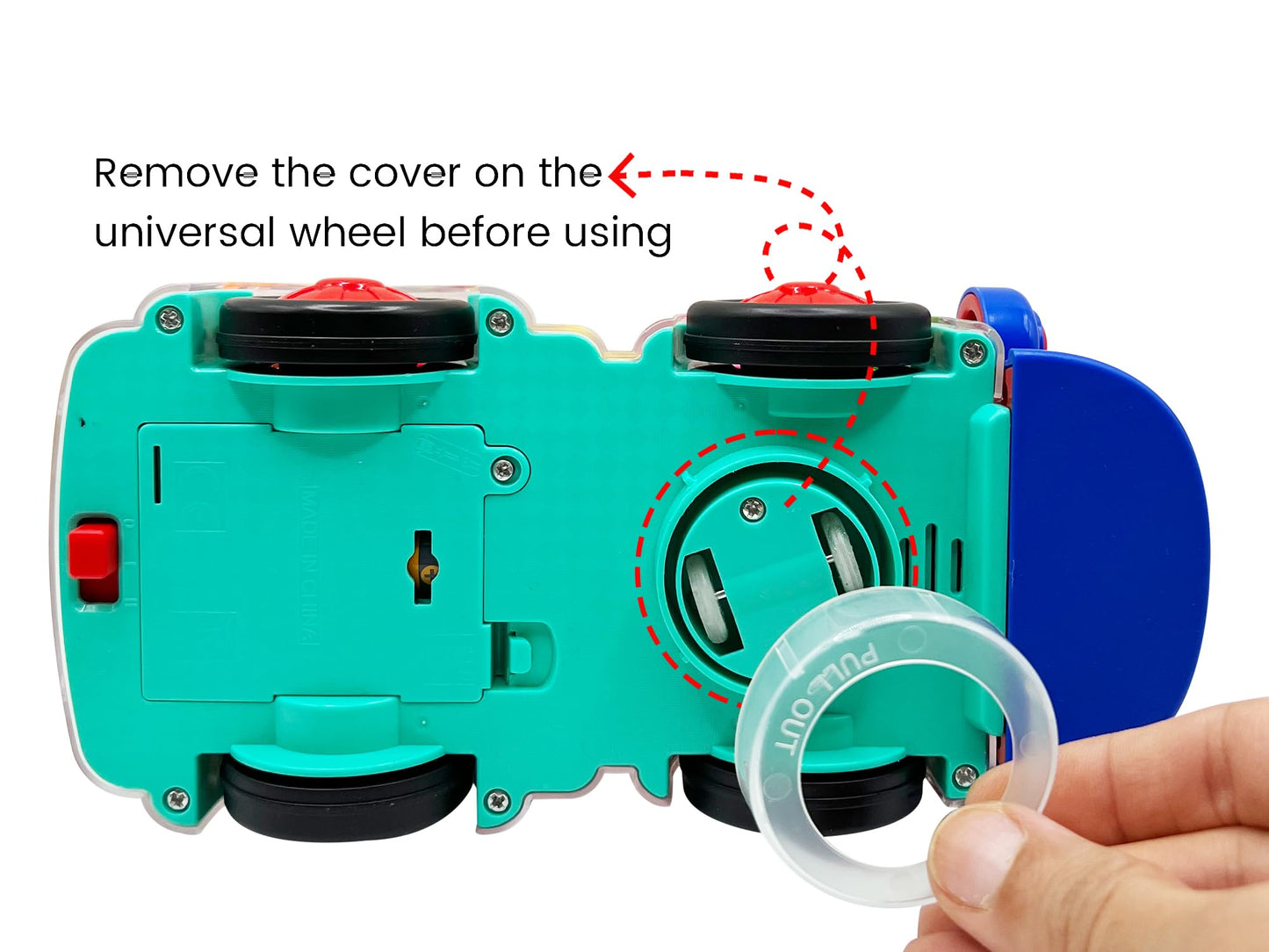 Tooty Toy Transparent Sensory Train Toy — LED Light, Music & Colorful Gears for Toddlers