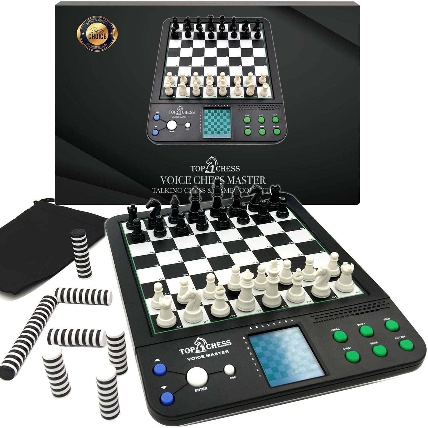 Top 1 Chess Electronic Chess Set | Voice Teaching Chess for Kids & Adults