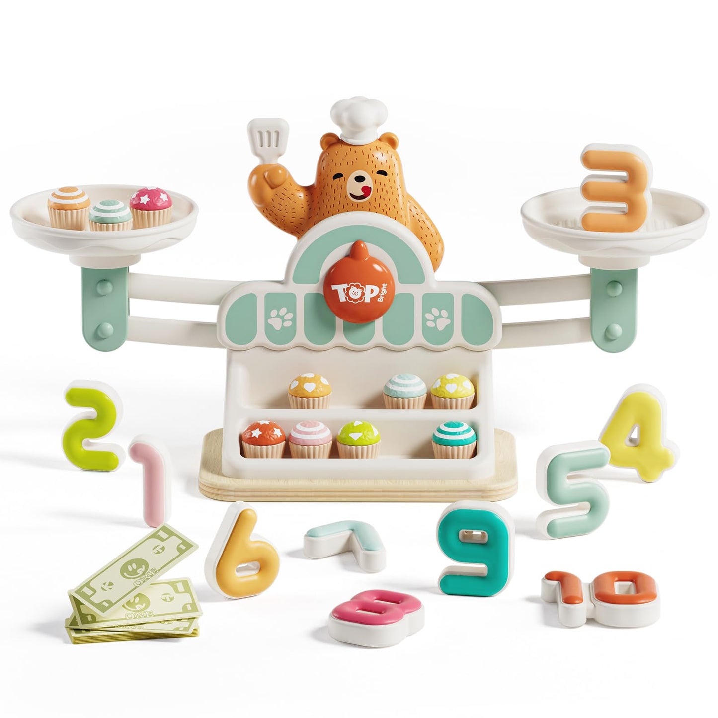 TOP BRIGHT Balance Math Game — STEM Montessori Toy for Ages 3-5