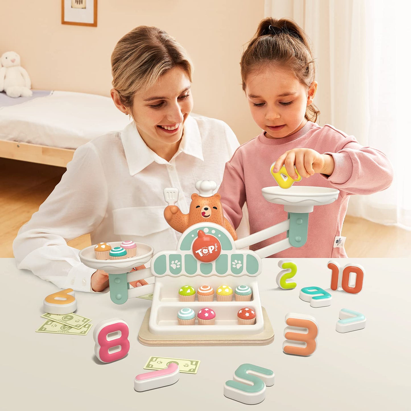 TOP BRIGHT Balance Math Game — STEM Montessori Toy for Ages 3-5