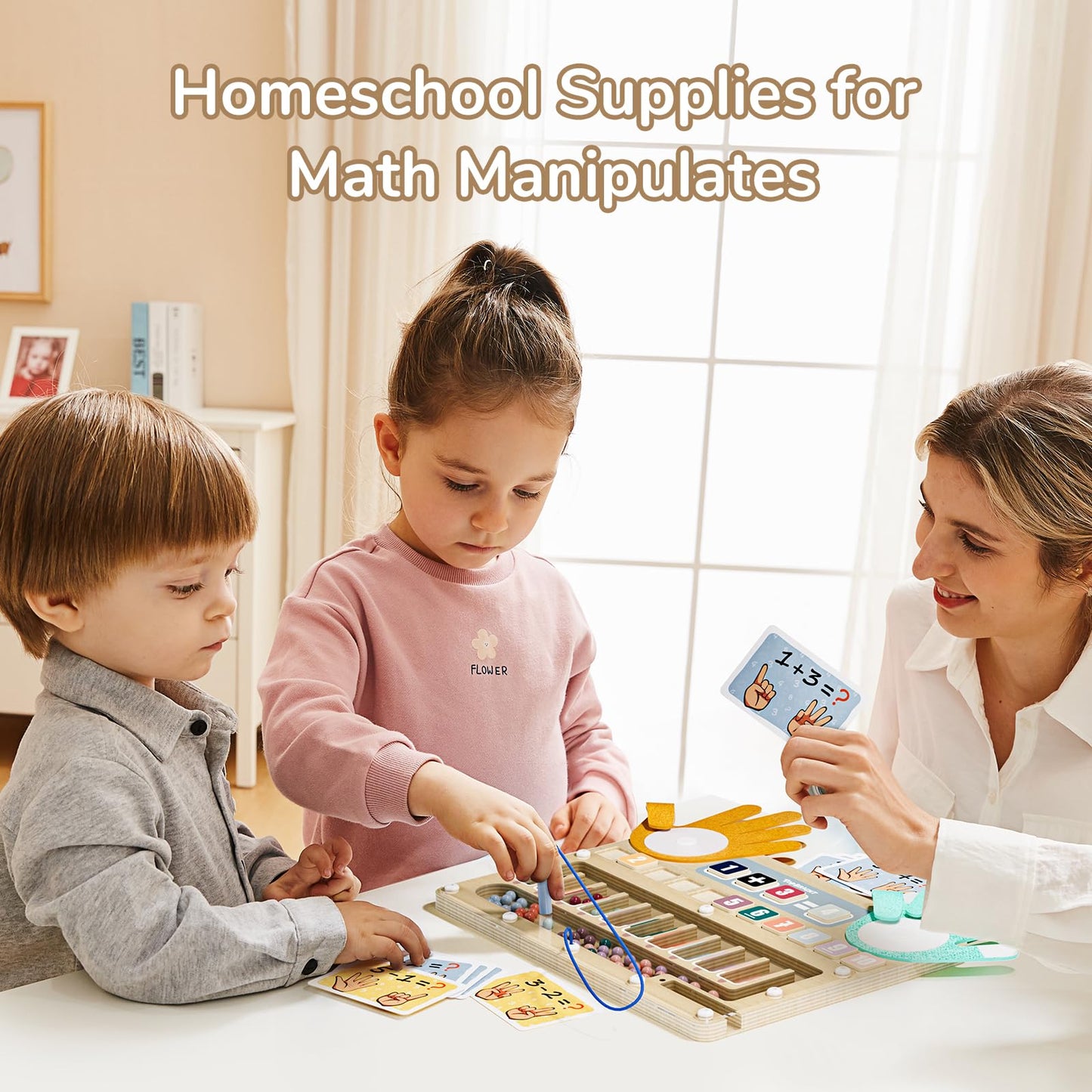 Top Bright Montessori Learning Toys for 3-5+ Year Olds – Magnetic Beads Sorting & Finger Math