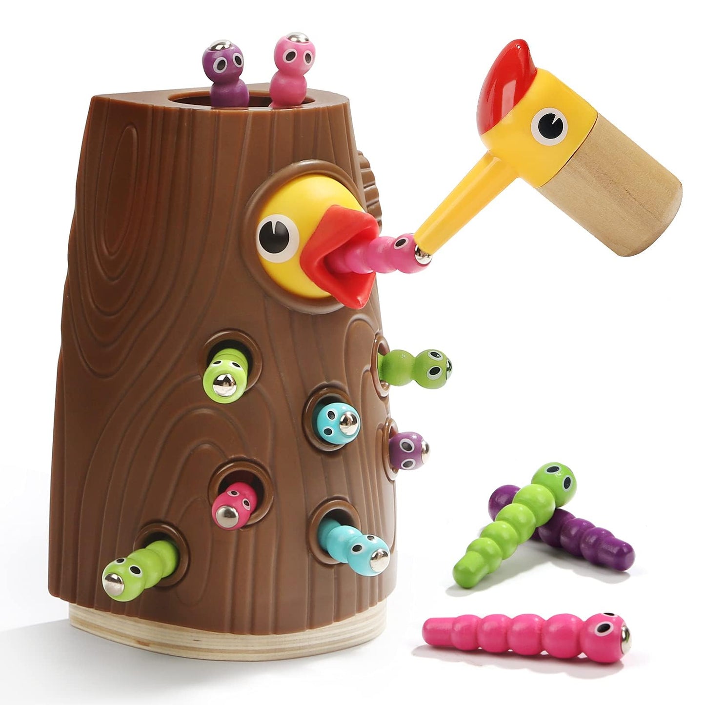 TOP BRIGHT Montessori Toys for 2 Year Olds | Magnetic Bird Feeding Game & Fine Motor Skills Toy