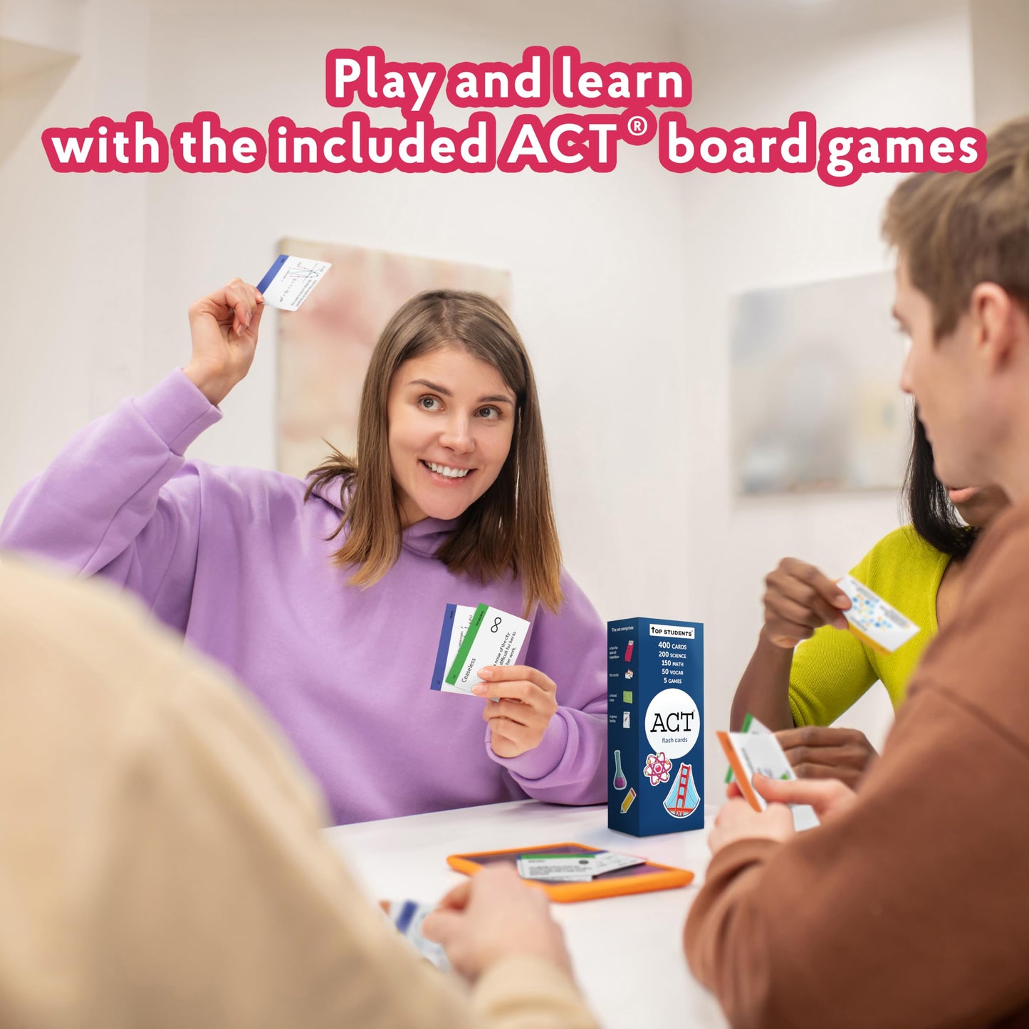 TOP STUDENTS ACT Flash Cards 2026 – 400 Math & Science Prep Kit