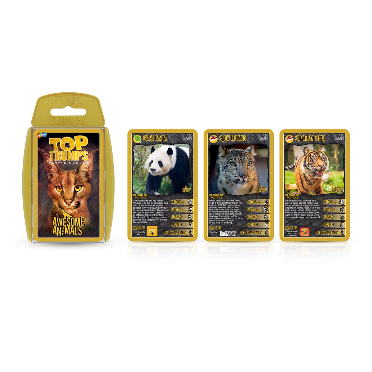 Top Trumps Awesome Animals Card Game – Family Strategy & Travel Fun