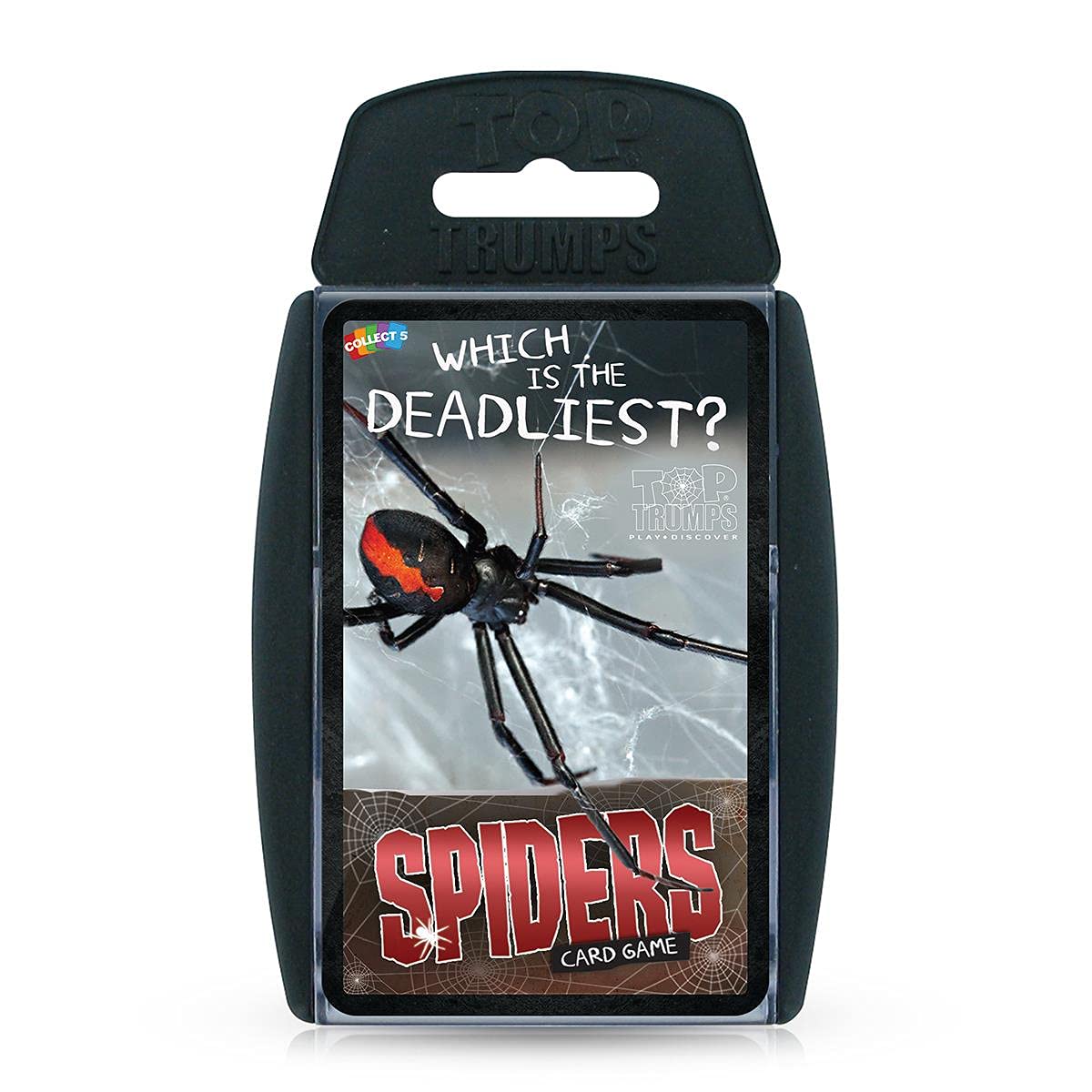Top Trumps Spiders Classics Card Game – Goliath Bird Eater, Black Widow & Wheel Spider | 2+ Players | Ages 6+