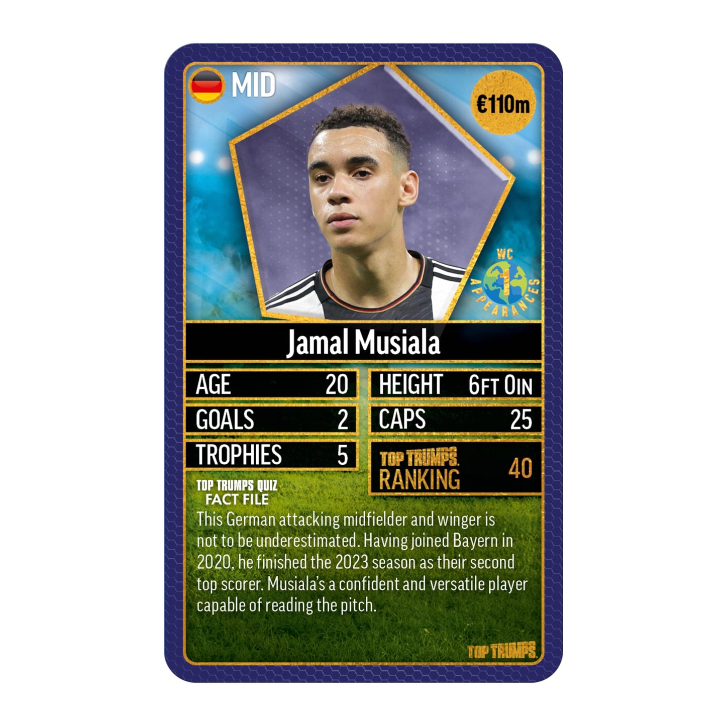 Top Trumps World Football Stars Top 200 Card Game 1 – Messi, Mane, Musiala, Ederson
