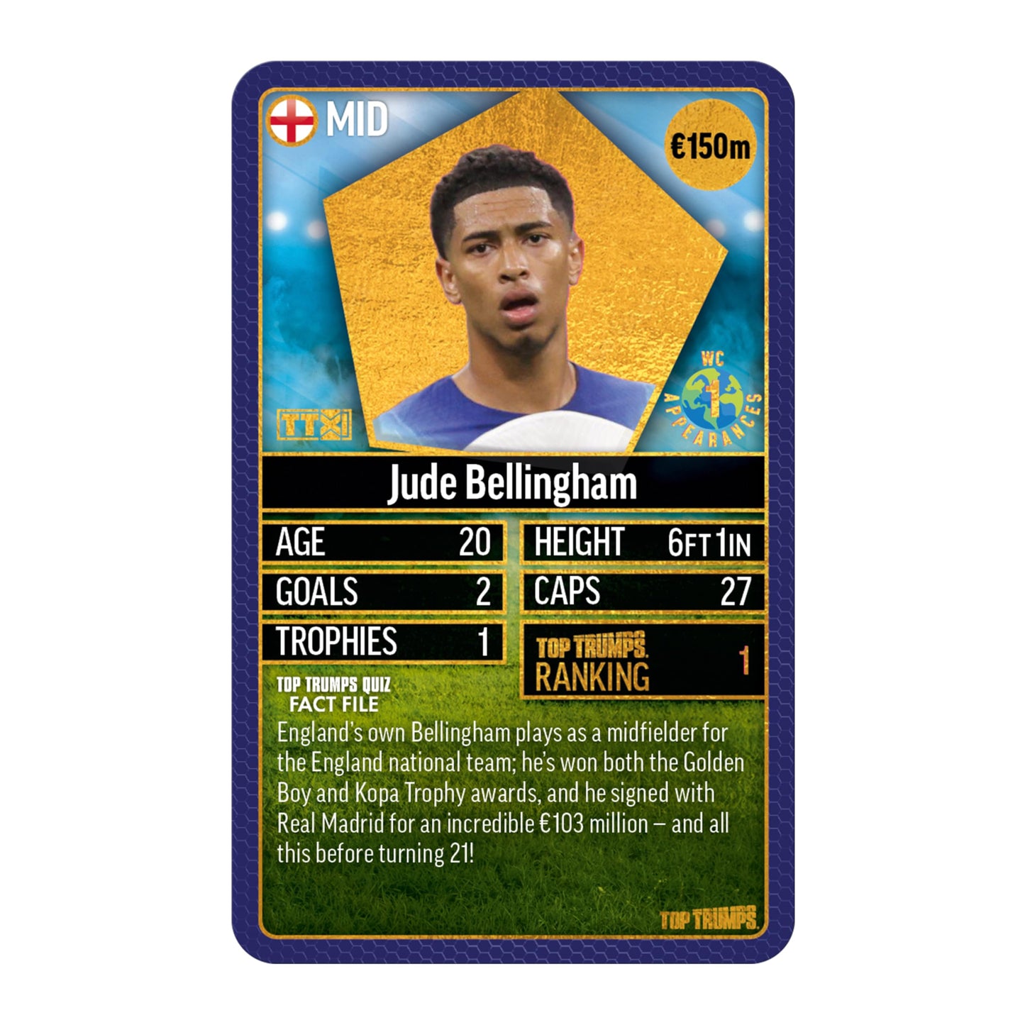 Top Trumps World Football Stars Top 200 Card Game 1 – Messi, Mane, Musiala, Ederson
