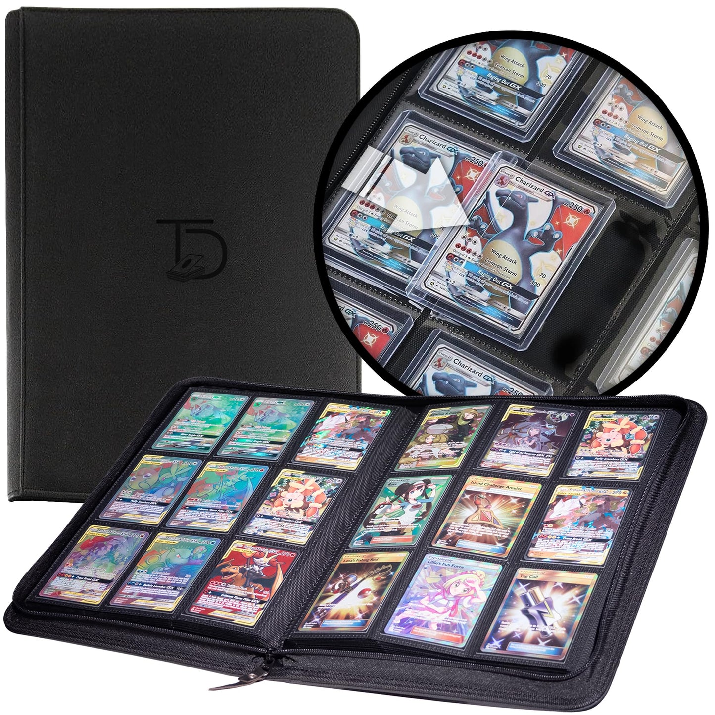 TopDeck 200 TopLoader Binder – 9-Pocket Card Binder for TCGs