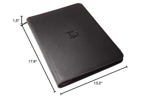 TopDeck 1000-Card Binder – Side-Loading 16-Pocket Portfolio (Ringless, Black)