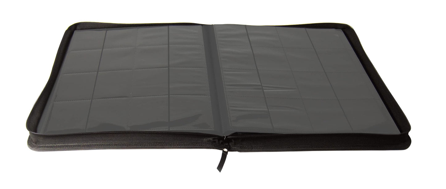 TopDeck 1000-Card Binder – Side-Loading 16-Pocket Portfolio (Ringless, Black)