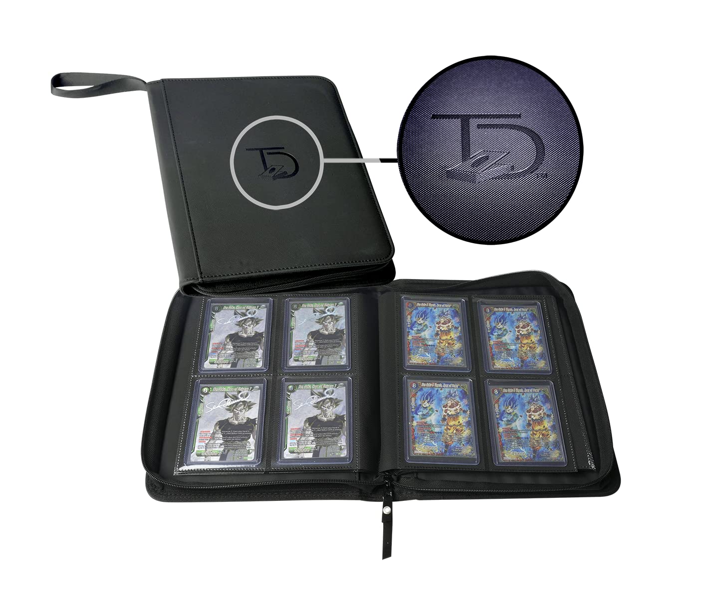 TopDeck Mini TopLoader Binder — 96-Card, 4-Pocket Trading Card Album with Side-Load Sleeves
