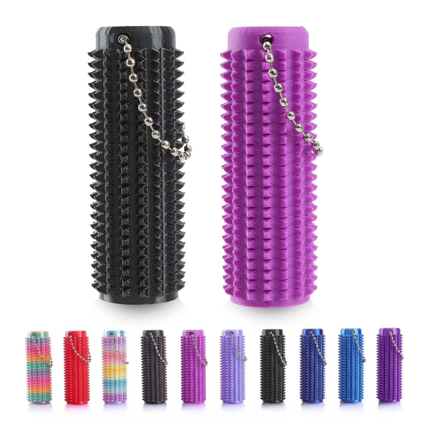 TOPLAYER Little Ouchies Fidget Toy – Pocket-Sized Spiky Key Pendant for Anxiety Relief