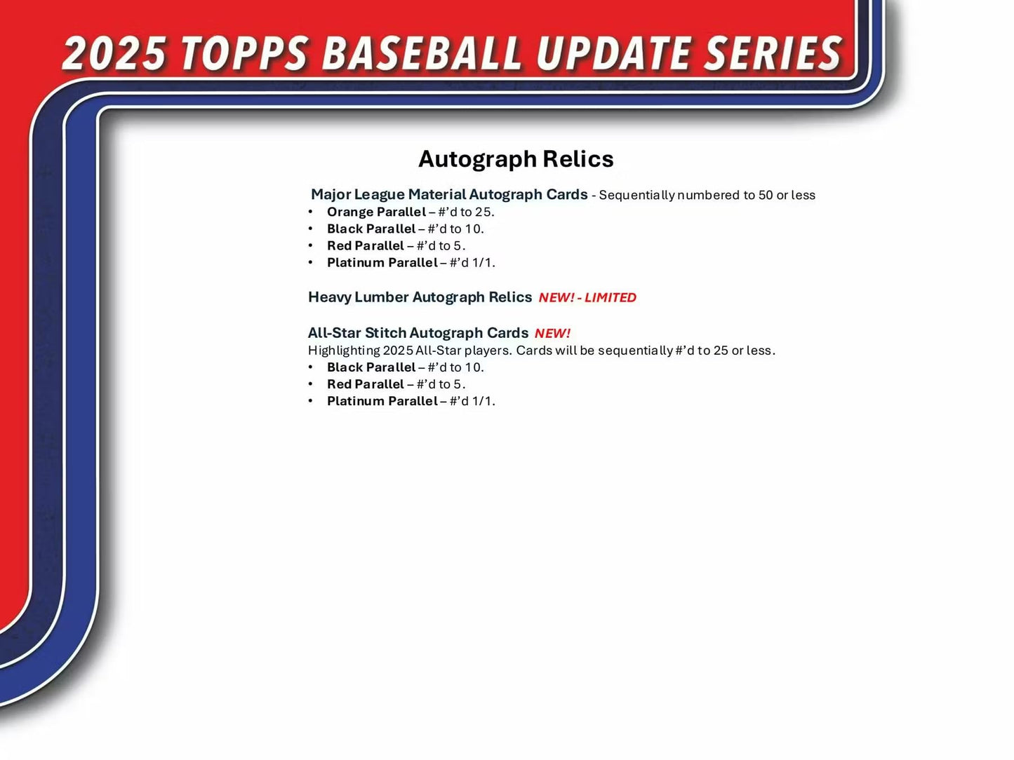 2025 Topps Update Series Baseball Hanger Box with Diamante Parallels | Stars of MLB