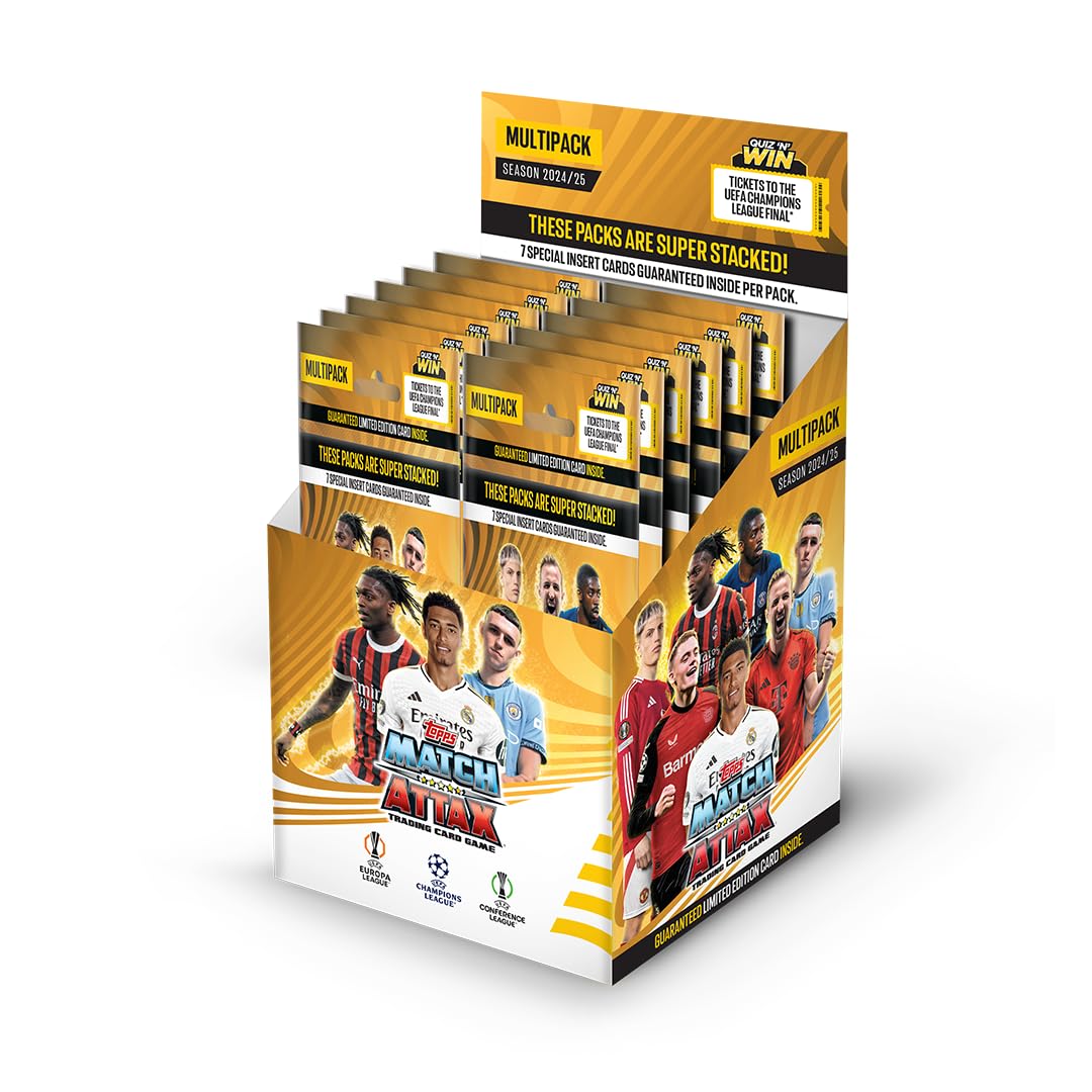 Topps Match Attax 24/25 Multipack of 12 – UEFA Champions League Cards