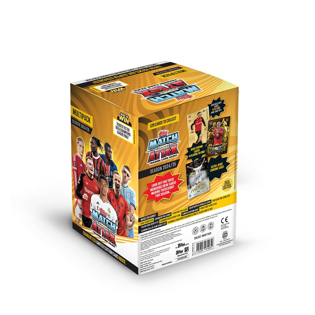 Topps Match Attax 24/25 Multipack of 12 – UEFA Champions League Cards
