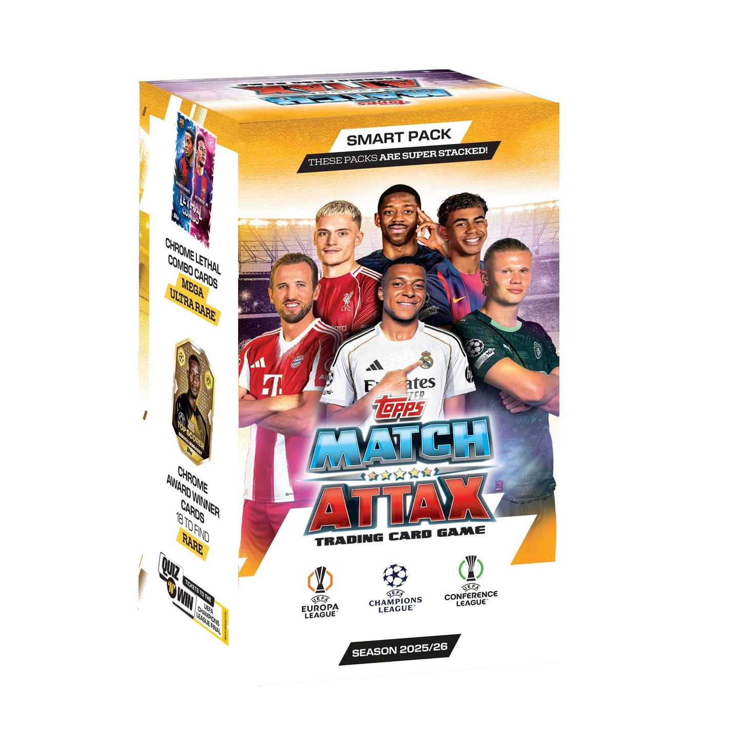 Topps UEFA Champions League Match Attax 2025 Smart Pack | Collectible Trading Cards
