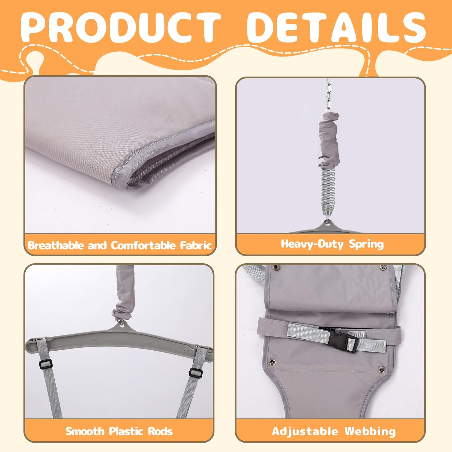 TOREVSIOR Taleco Gear 2-in-1 Toddler Swing & Jumper | Indoor/Outdoor Use