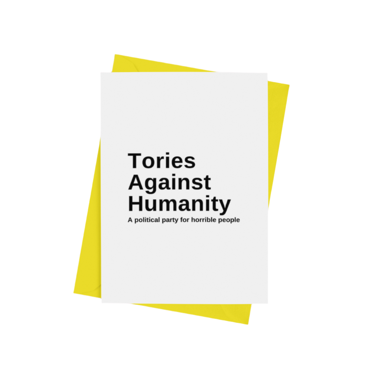 Tories Against Humanity Card