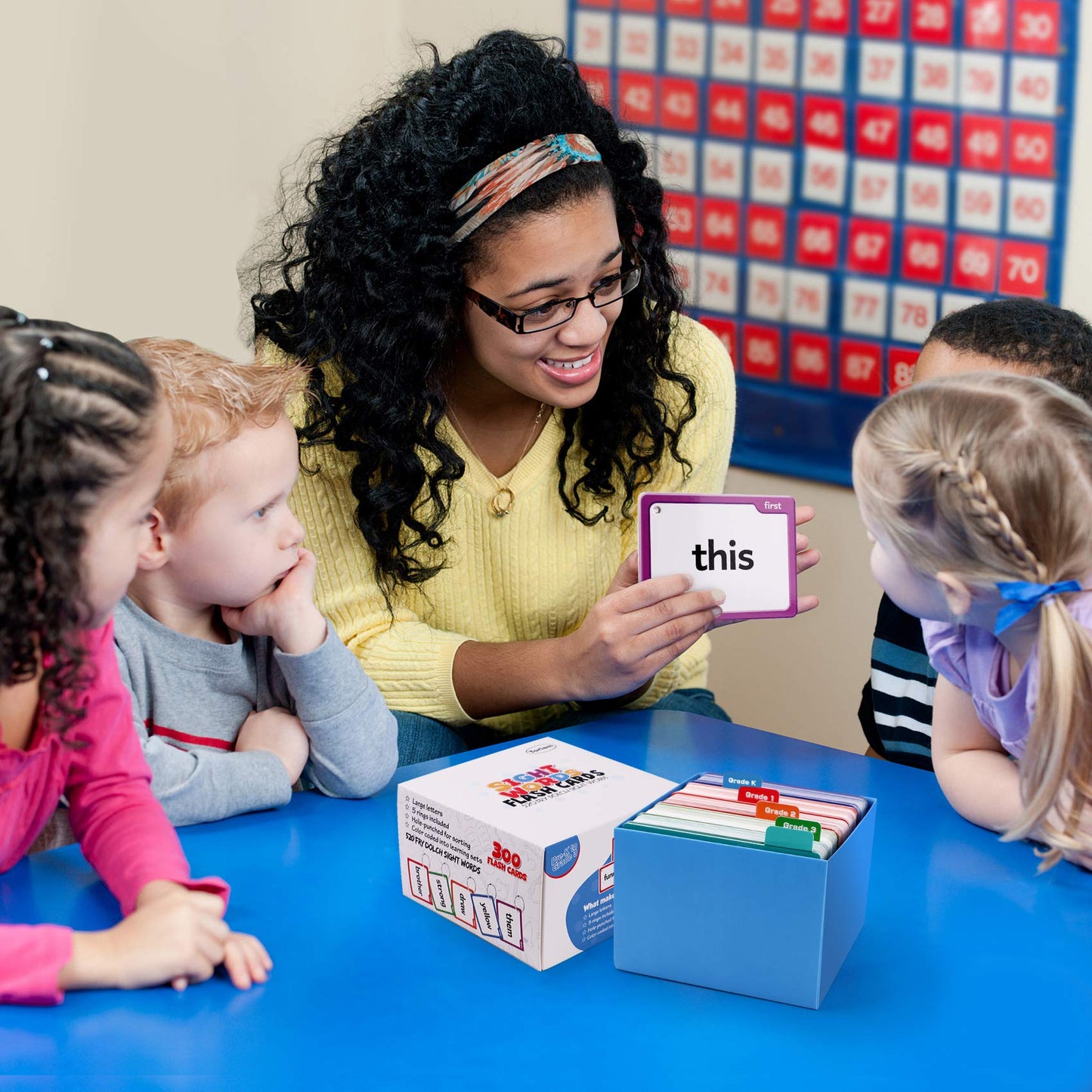 Torlam 520 Sight Words Flash Cards — Kindergarten to Grade 3, Folders & Rings