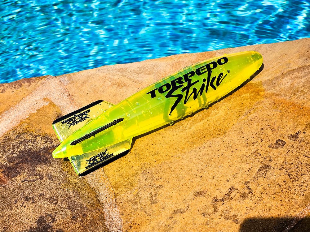 Torpedo Strike DartFin 11.25-inch Pro Size Pool Torpedo — Glides Up to 40 Feet Underwater