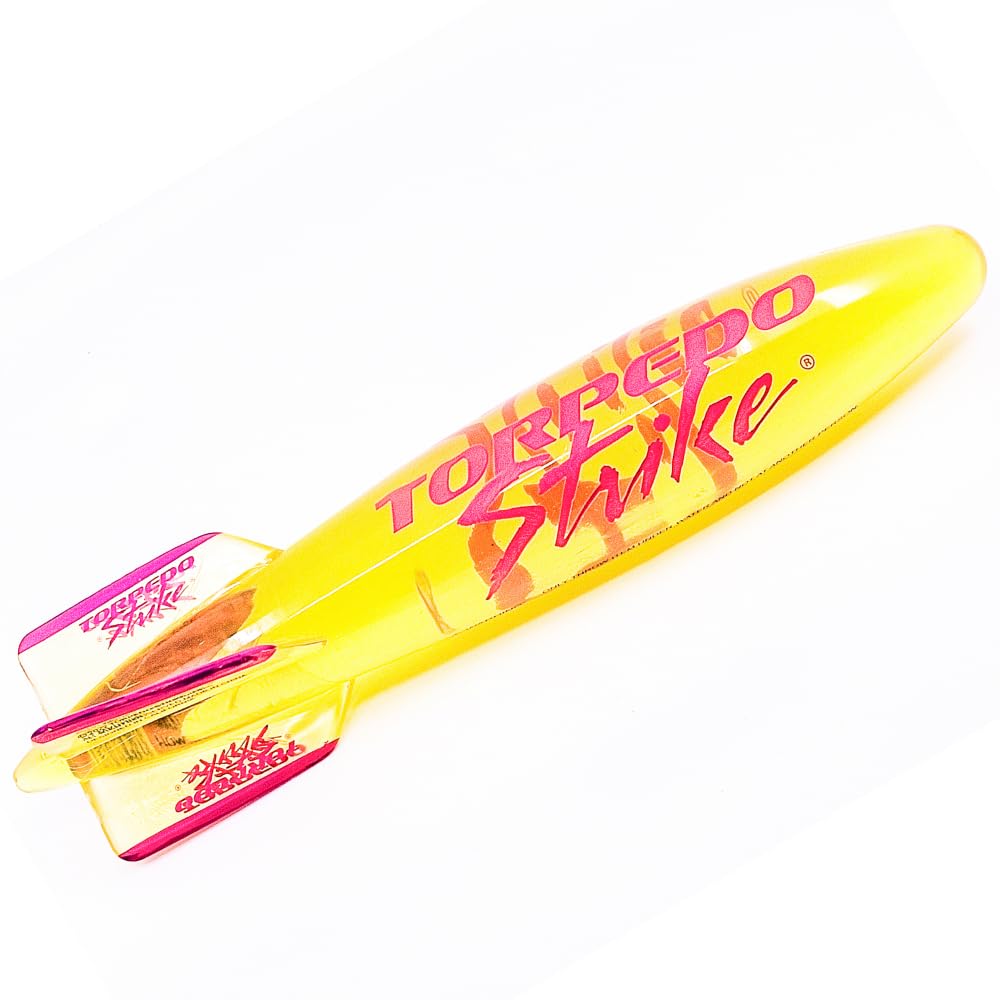 Torpedo Strike SpinFin 10.25-inch Large Ultra Premium Pool Torpedo – Glides Up to 30 ft