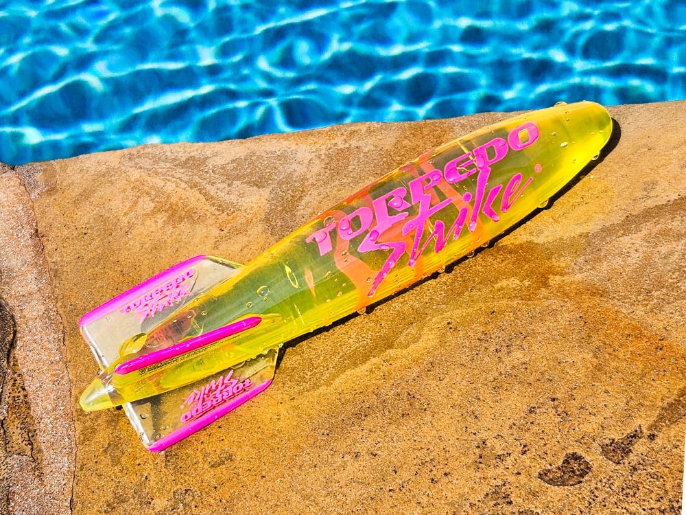 Torpedo Strike SpinFin 10.25-inch Large Ultra Premium Pool Torpedo – Glides Up to 30 ft