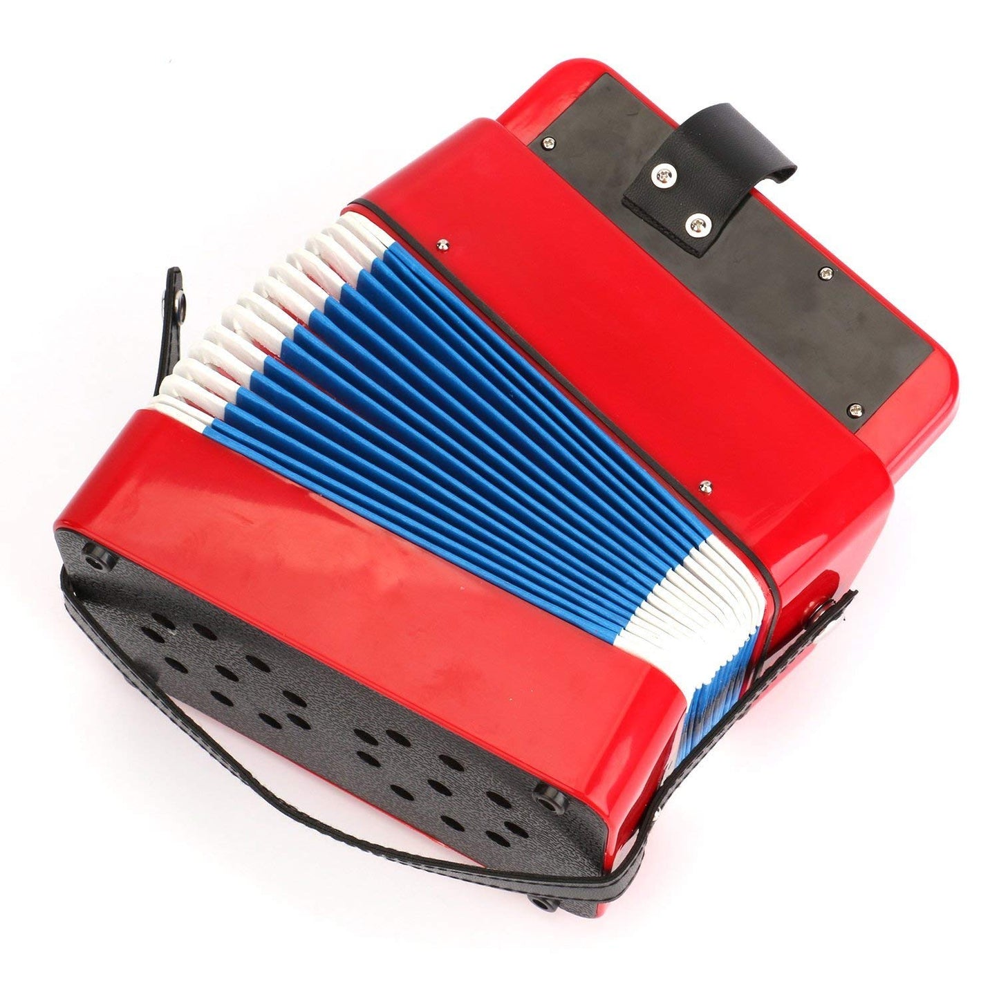 Tosnail Small Accordion – 10 Keys for Beginners, Portable Red