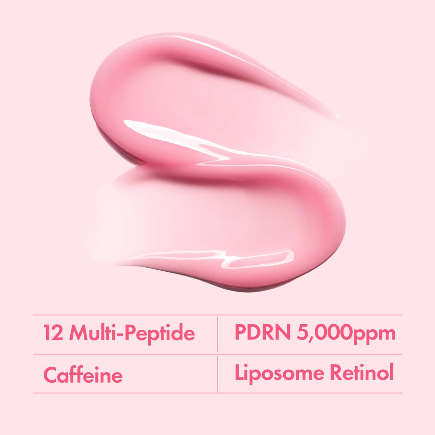 TOSOWOONG PDRN Pink Peptide Eye Cream – Salmon DNA PDRN 5000ppm, Liposome Retinol, Caffeine (30ml)
