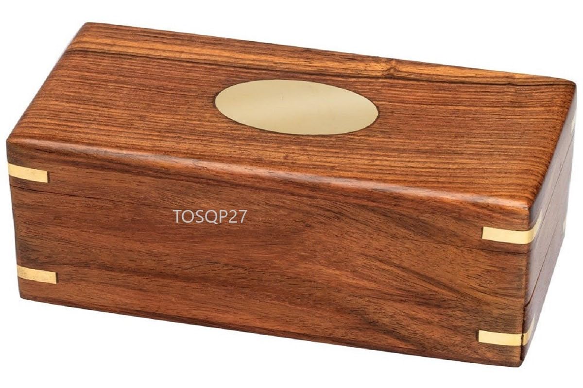 TOSQP27 Gift Secret Box – Rosewood Brainteaser Puzzle Case & Drawer Organizer