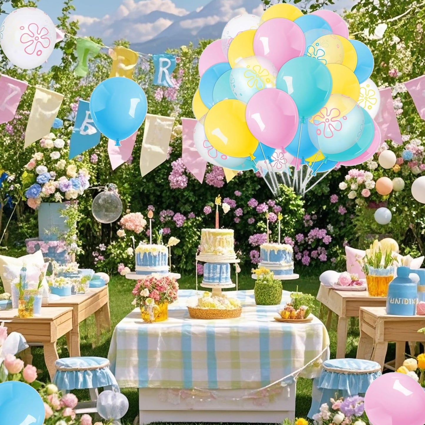 177pcs Underwater Flower Wall Stickers — Peel & Stick, Zero Residue by Tostmrks