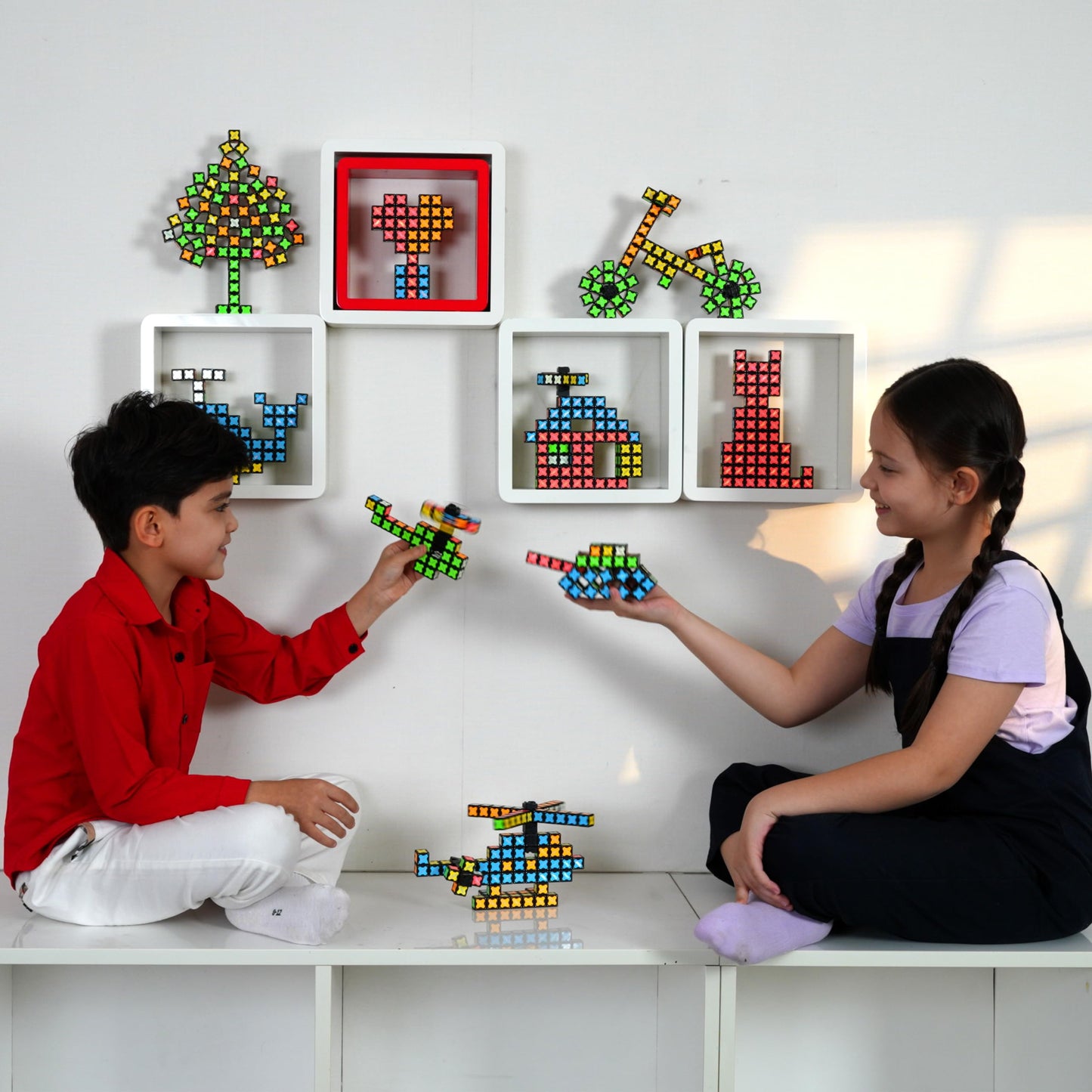 TOSY Magnet Cube 2x2 – Glow-in-the-Dark Infinity Cube & UV Flashlight STEM Toy