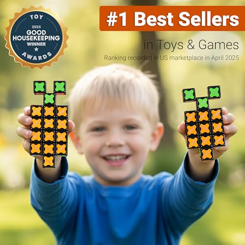 TOSY Magnet Fidget Spinner Mini - 8 Blocks, 3-in-1 Transformable Toy