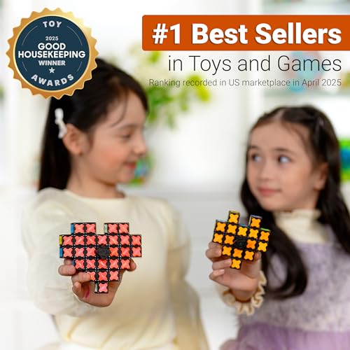 TOSY Magnet Fidget Spinner Glow – 16 Blocks, 3-in-1 Toy | Transformable Spinner, Glow Cube & Puzzle