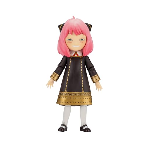 Total Anime Anya Forger 6.5-Inch Figure | Swappable Faces, Hands & TV Set