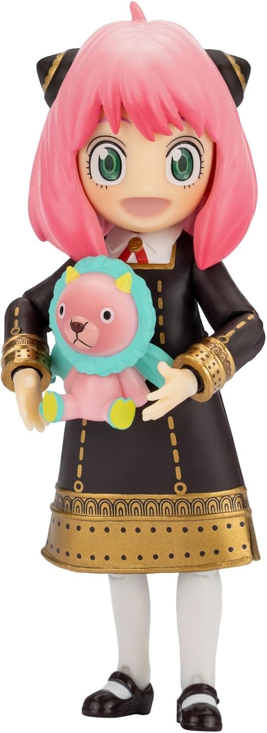 Total Anime Anya Forger 6.5-Inch Figure | Swappable Faces, Hands & TV Set
