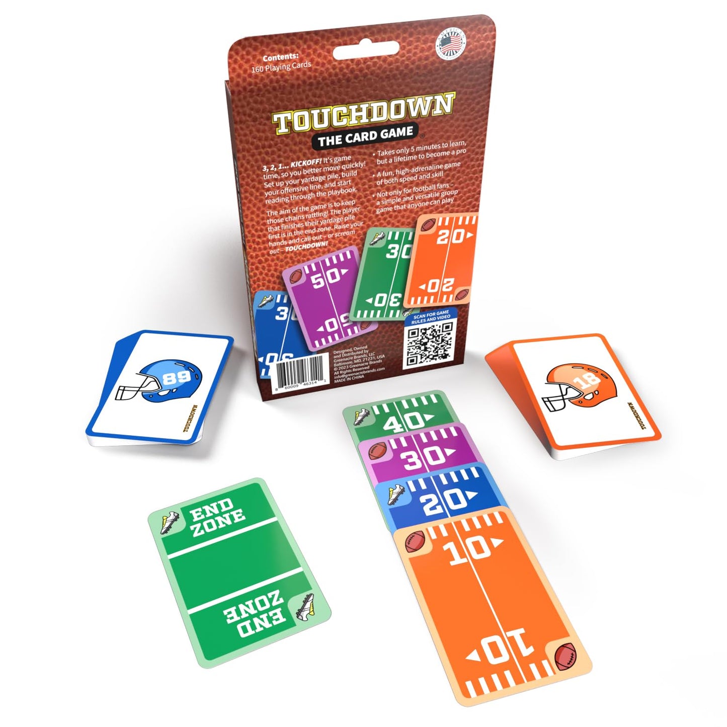TOUCHDOWN The Card Game – Fast-Paced Football Card Game for 2-4 Players, Easy to Learn
