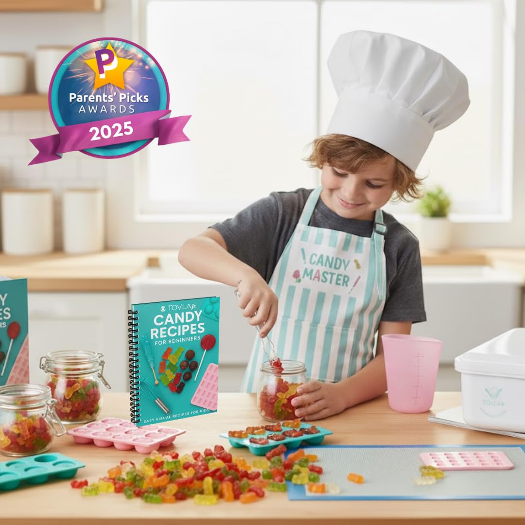 Tovla Jr Ultimate Candy Lab for Kids | Real Candy Making Tools & Visual Guides | Ages 6–12
