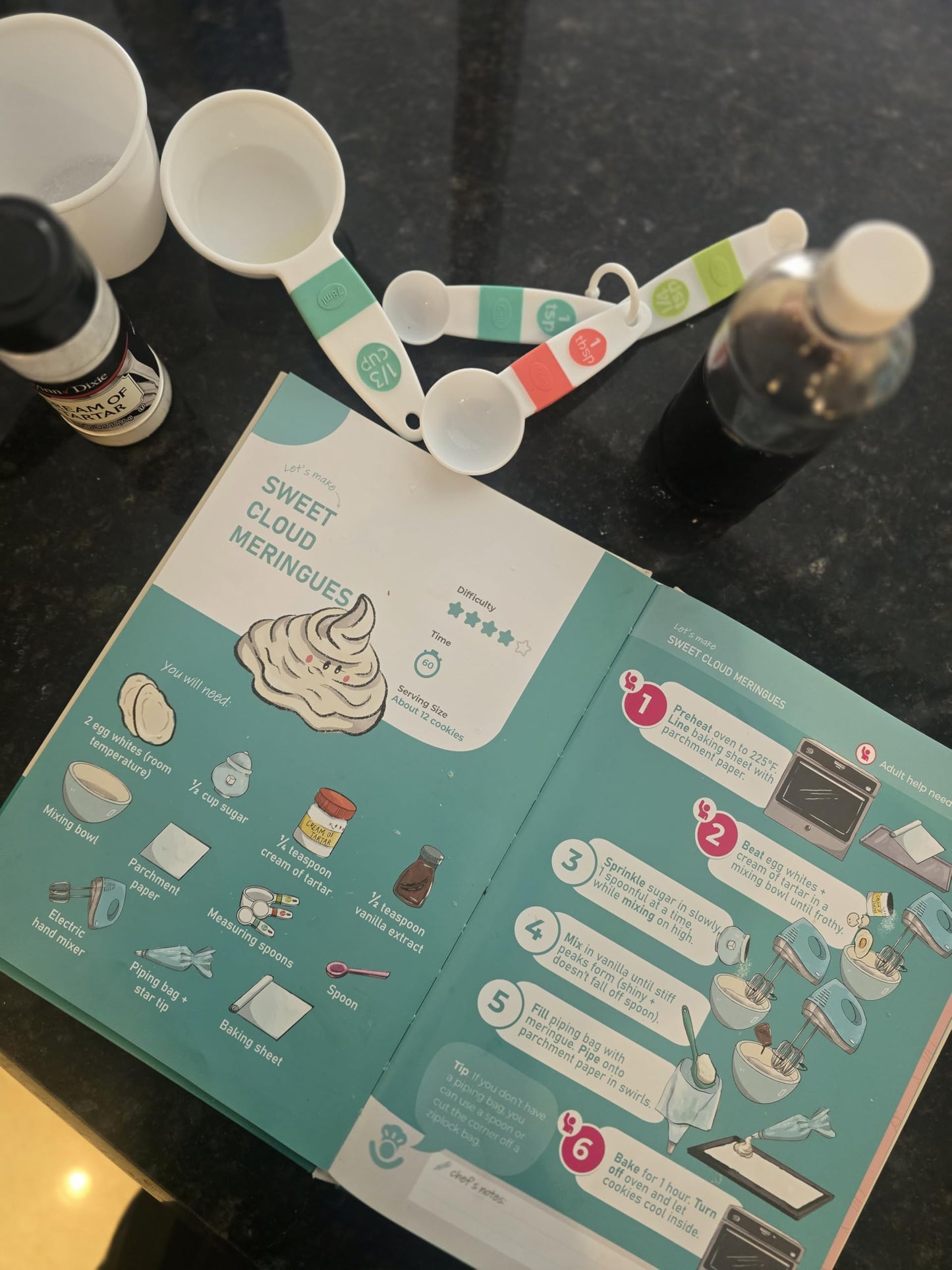 Tovla Jr My First Visual Cooking System for Kids 4 to 8 | 2 Book Set for Real Cooking & Baking