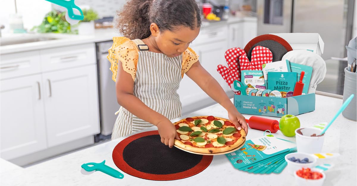 Tovla Jr. Real Pizza Cooking Kit for Kids | Safe, Hands-On Baking & STEM Fun