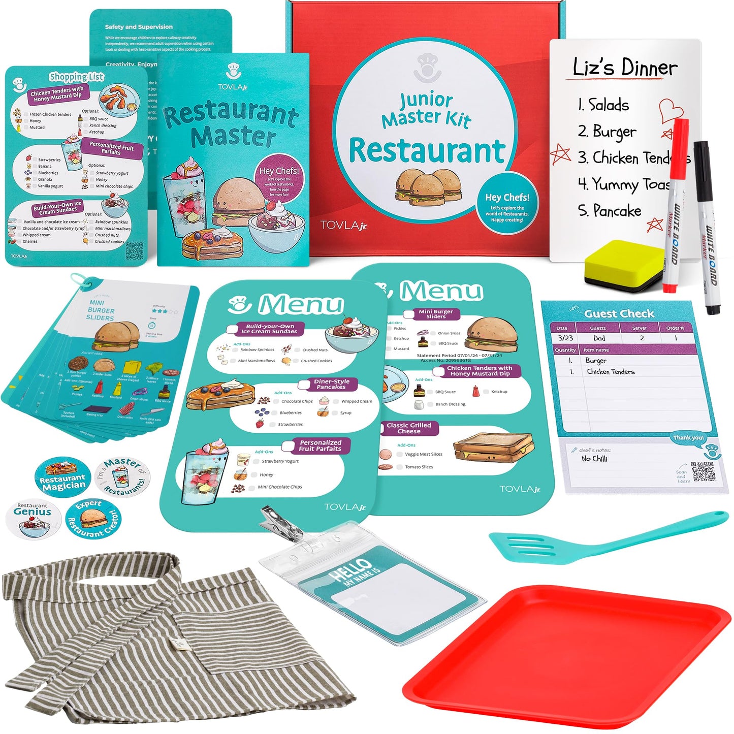 TOVLA JR Real Restaurant Cooking Set for Kids | Montessori STEM Kit for Ages 4+