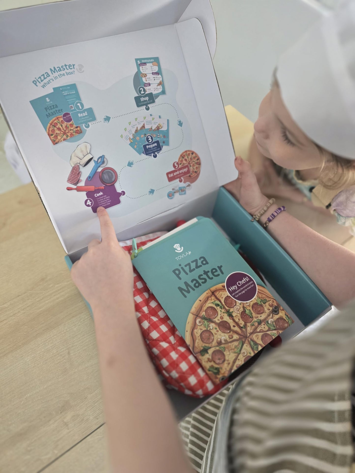 Tovla Jr. Real Pizza Cooking Kit for Kids | Safe, Hands-On Baking & STEM Fun