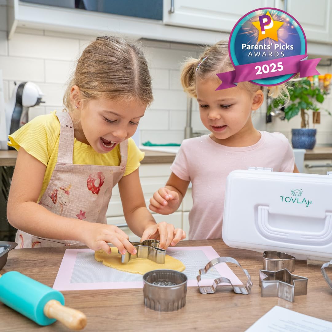 Tovla Jr. Kids Baking Gift Set with Storage Case – Unicorn Kitchen Kit for Cookies & Decorating