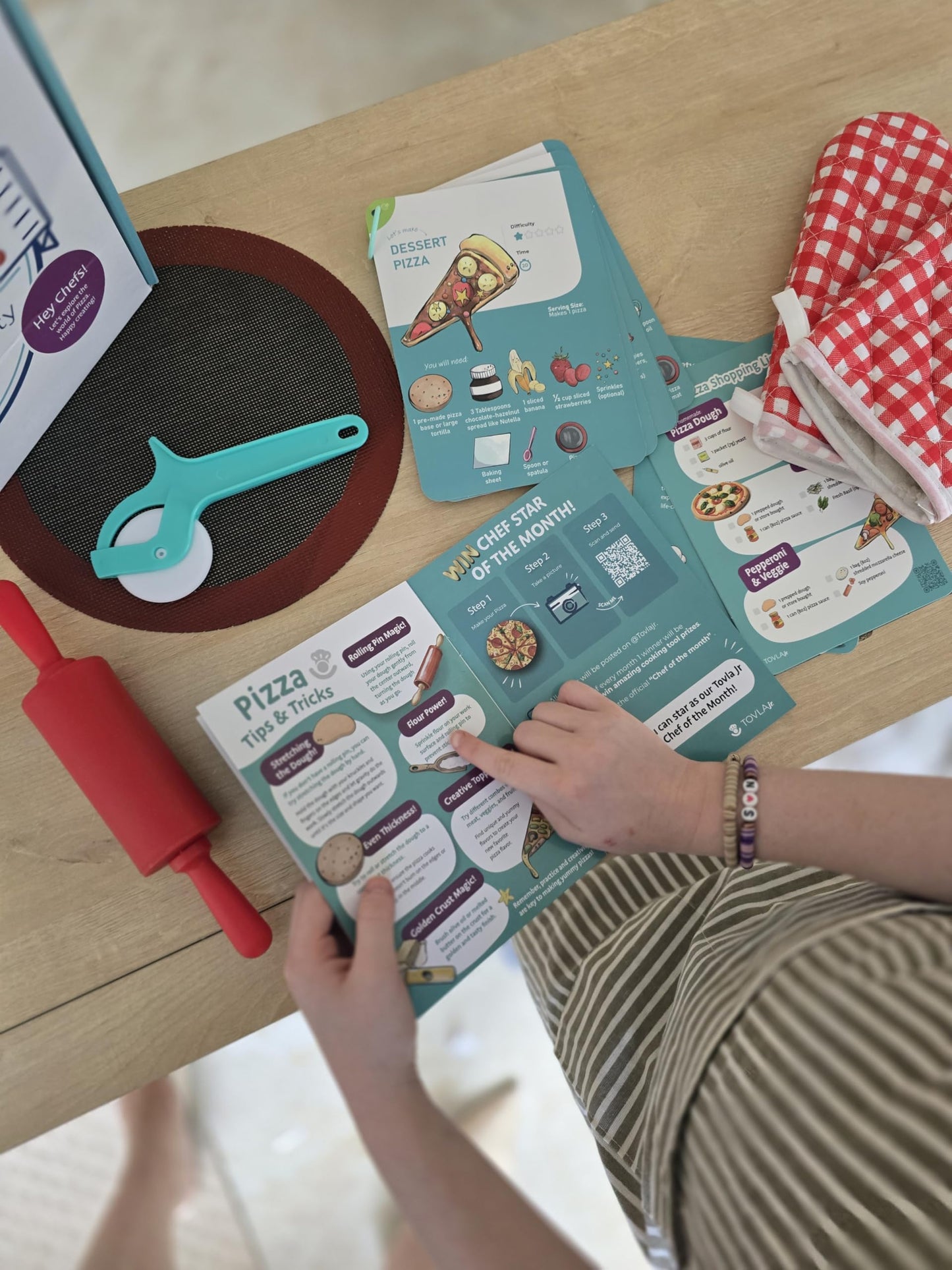 Tovla Jr. Real Pizza Cooking Kit for Kids | Safe, Hands-On Baking & STEM Fun
